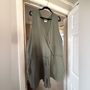 Sage Green Sleeveless Romper